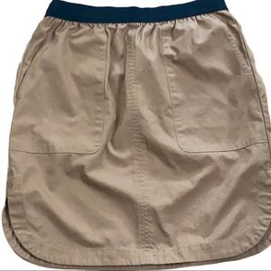 Gap women brown elastic waist skirt SZ M preowned